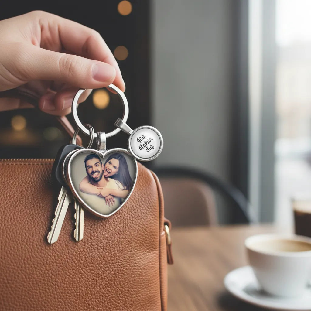 Foto & text | Hjärta | Nyckelring