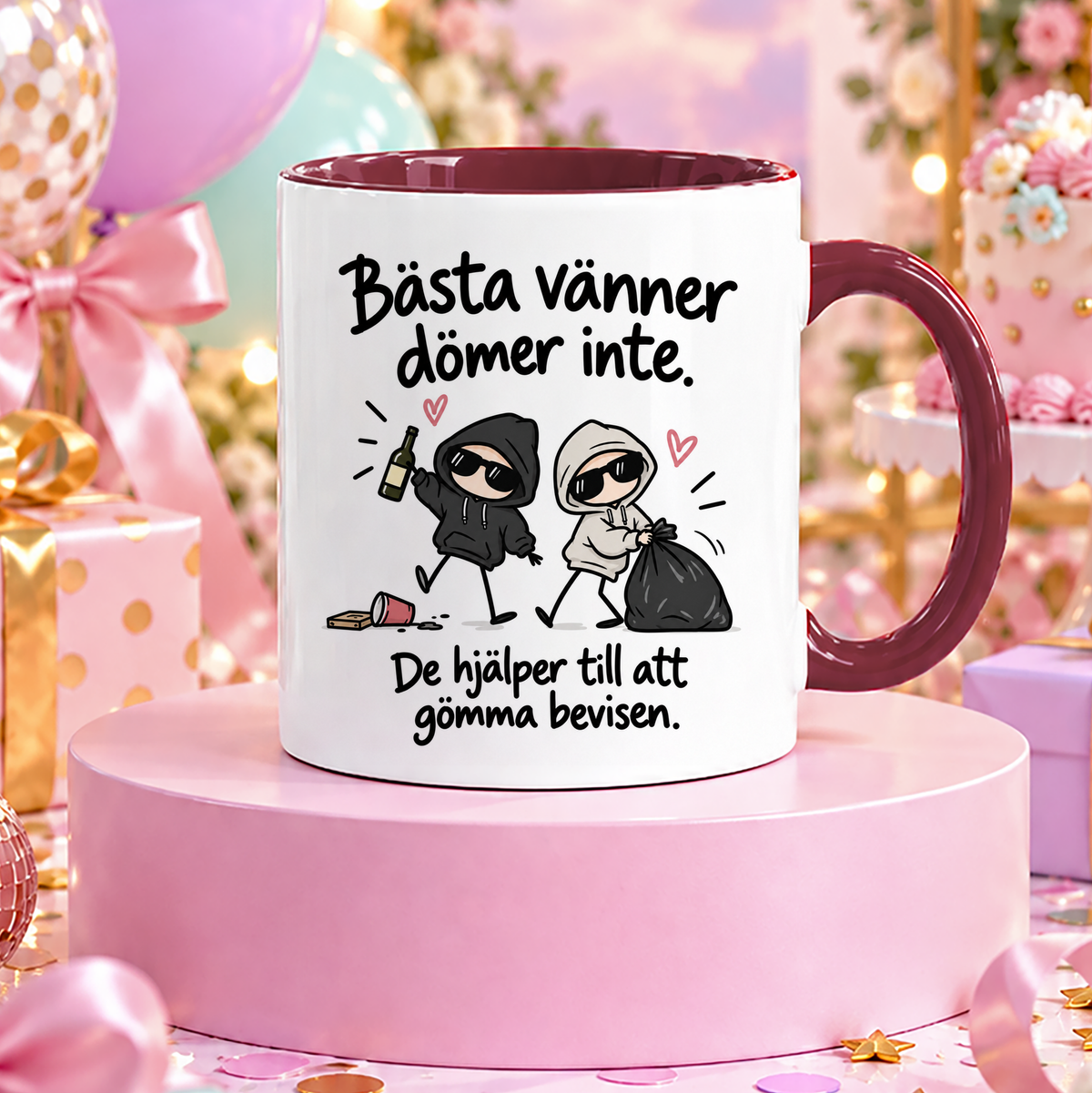 Bästa vänner dömer inte | Rolig mugg
