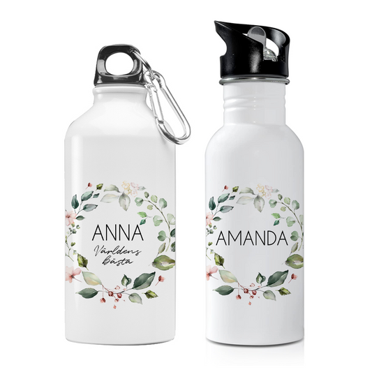 Blomkrans | Vattenflaska