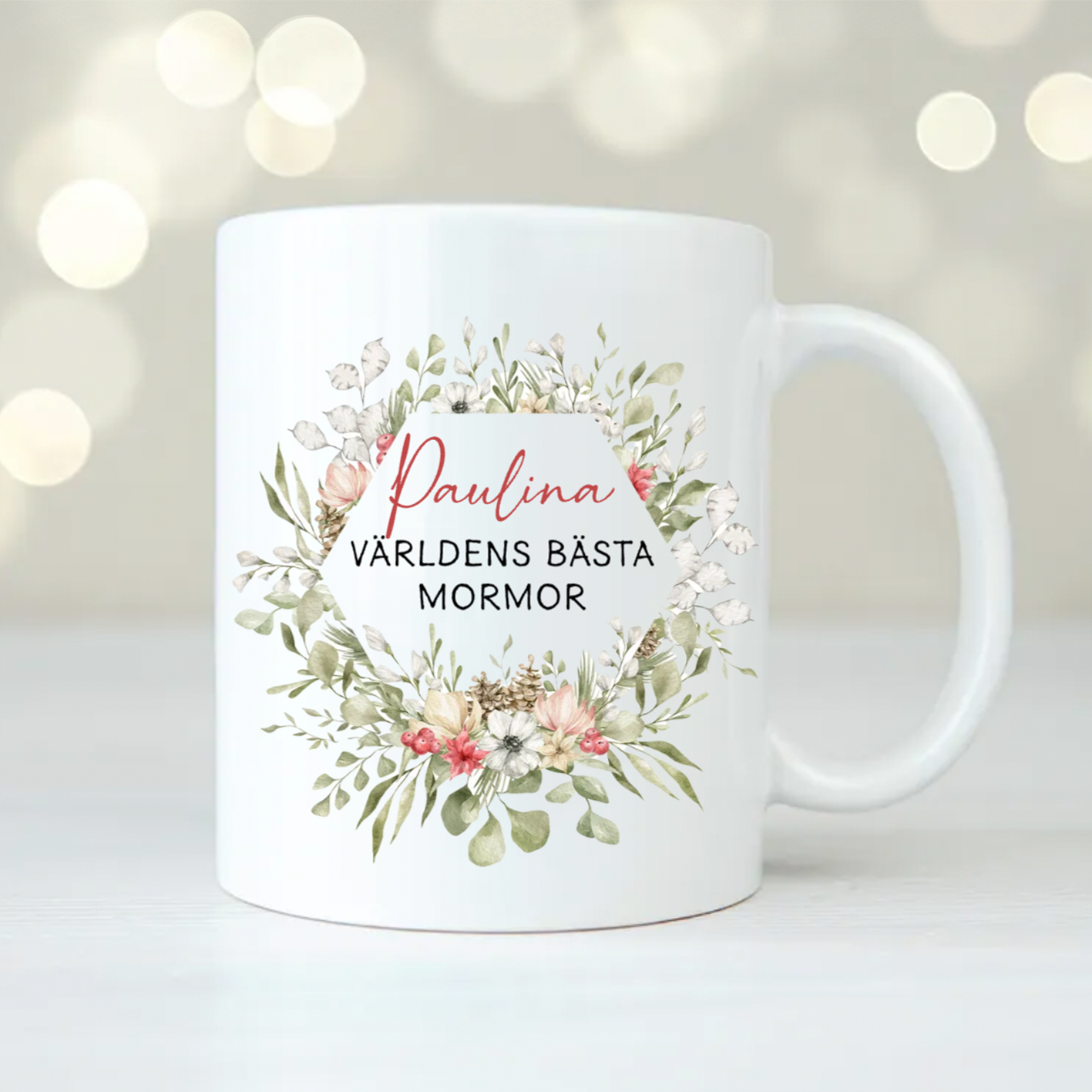 Blommig | Personlig mugg