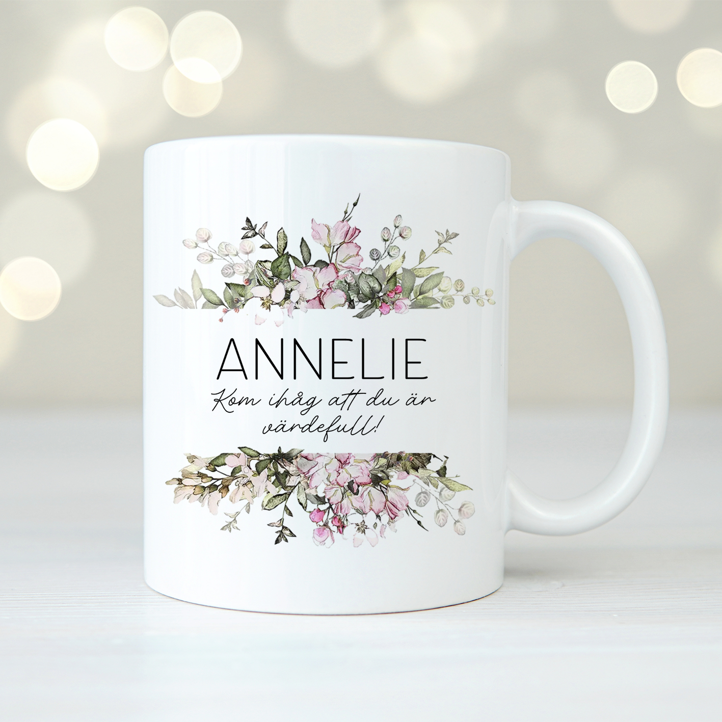 Blommor | Personlig mugg