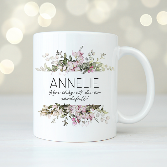 Blommor | Personlig mugg