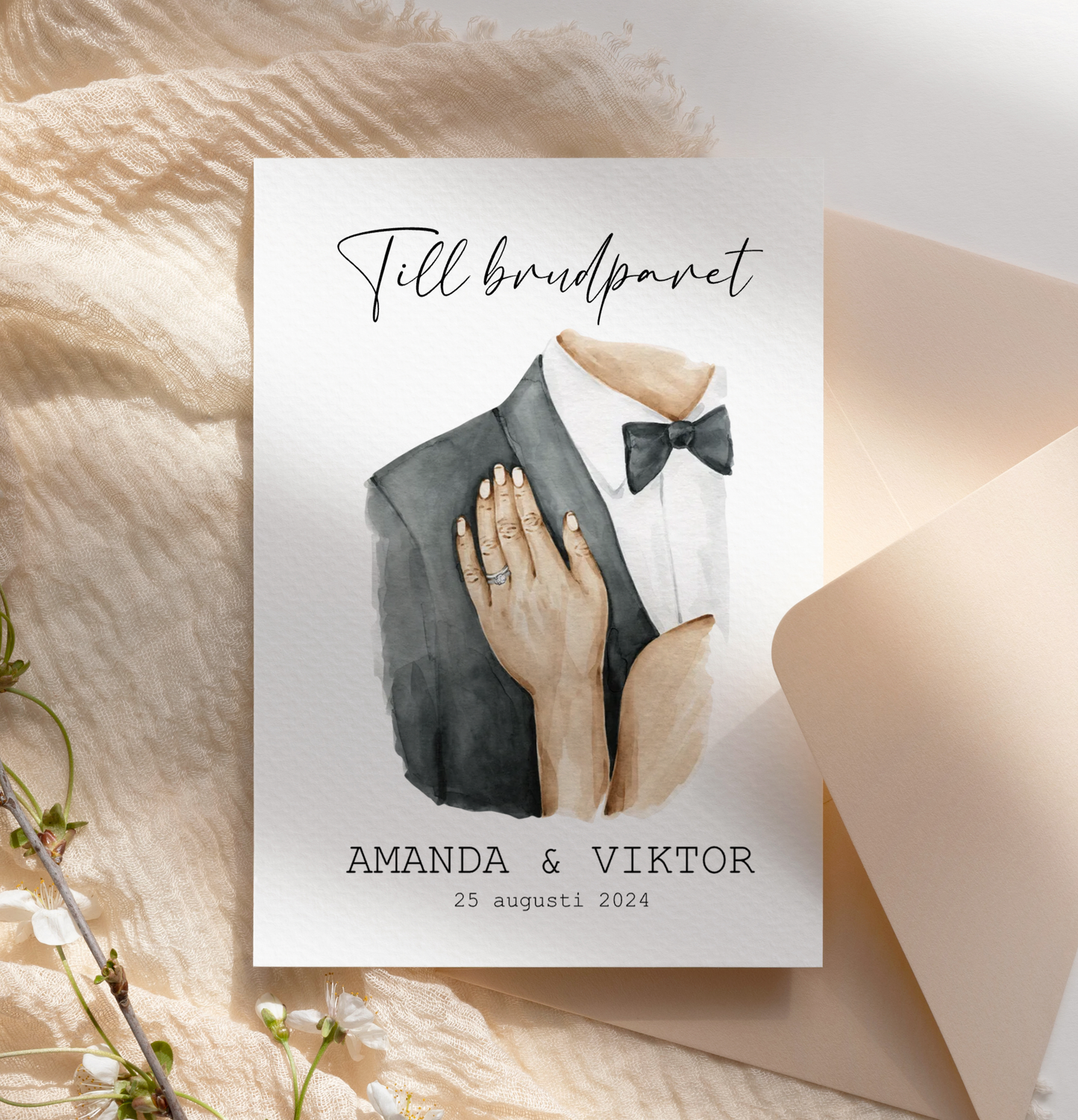 Bröllopskort | Personligt kort