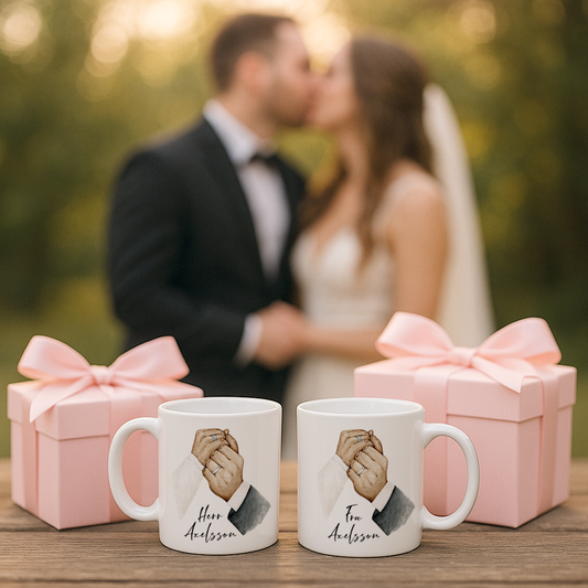 För alltid | Brudpar | Personliga muggar