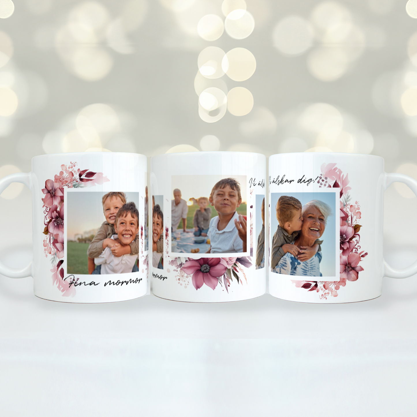 Foton & blommor | Personlig fotomugg
