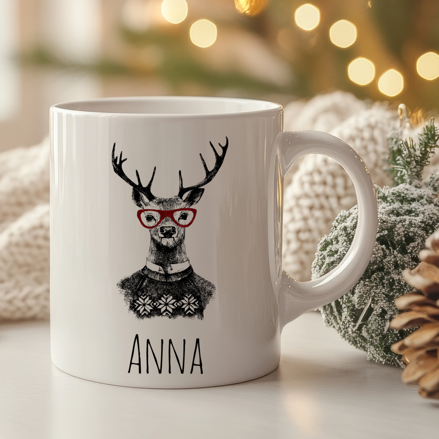 Christmas deer | Personlig julmugg