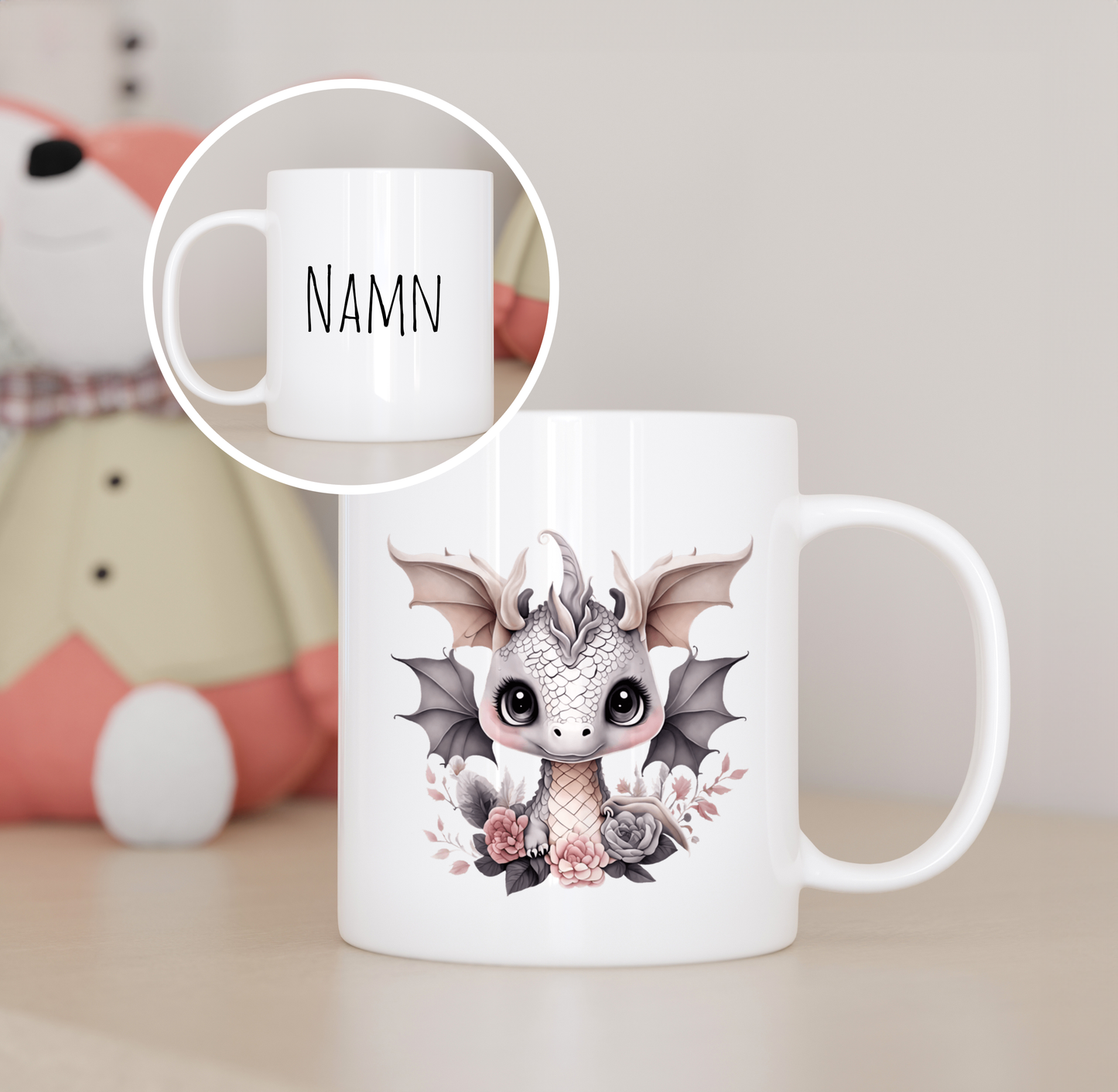 Cute dragon | Personlig barnmugg