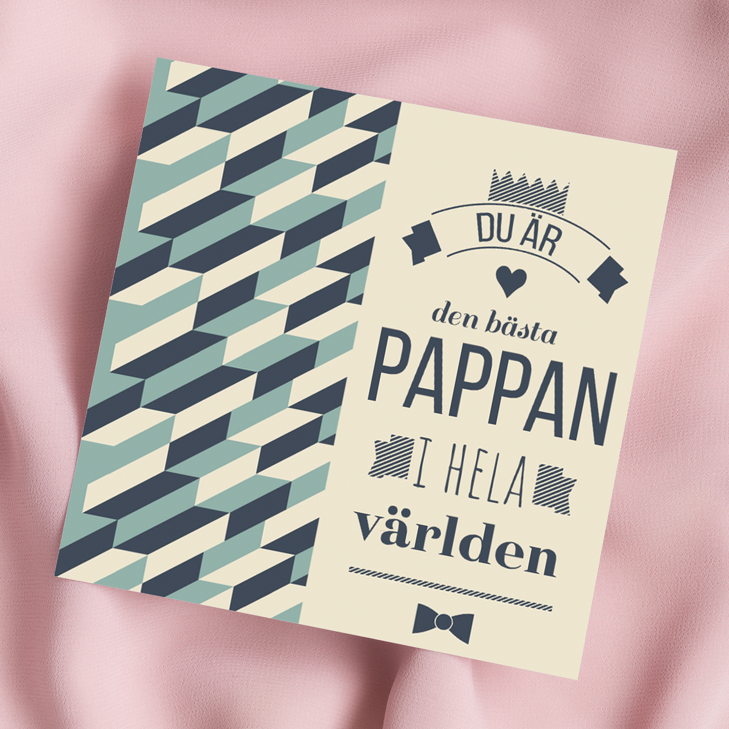 Du är den bästa pappan i hela världen | Dubbelvikt kort