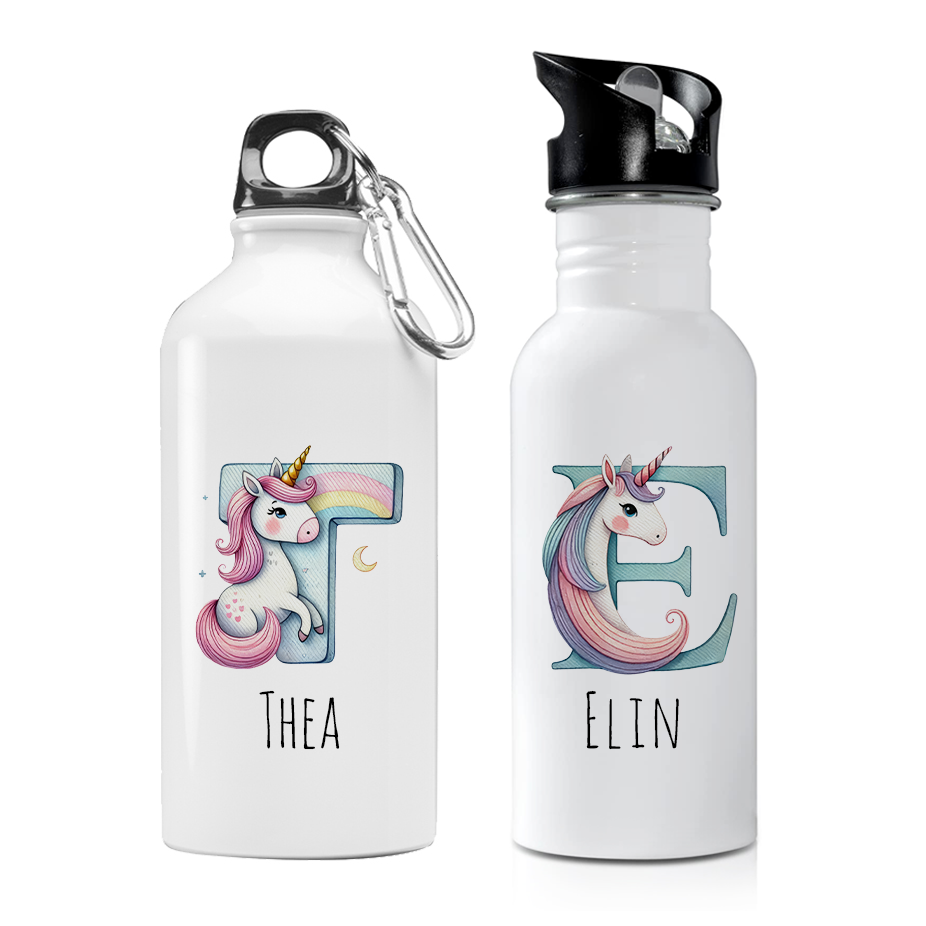 Enhörning, bokstav #2 | Vattenflaska