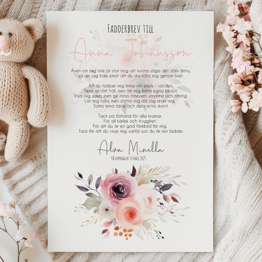 Fadderbrev | Blommor