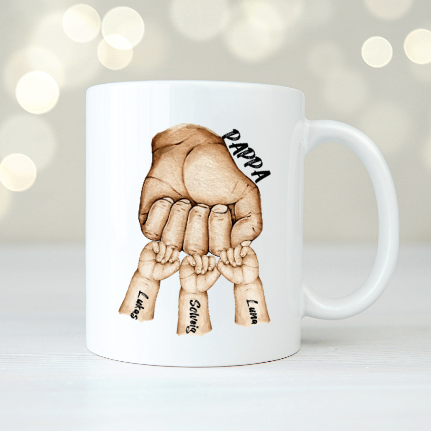 Fist bump | Personlig mugg
