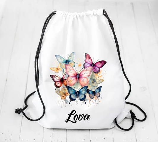 Fjärilar #2 | Personlig gympapåse