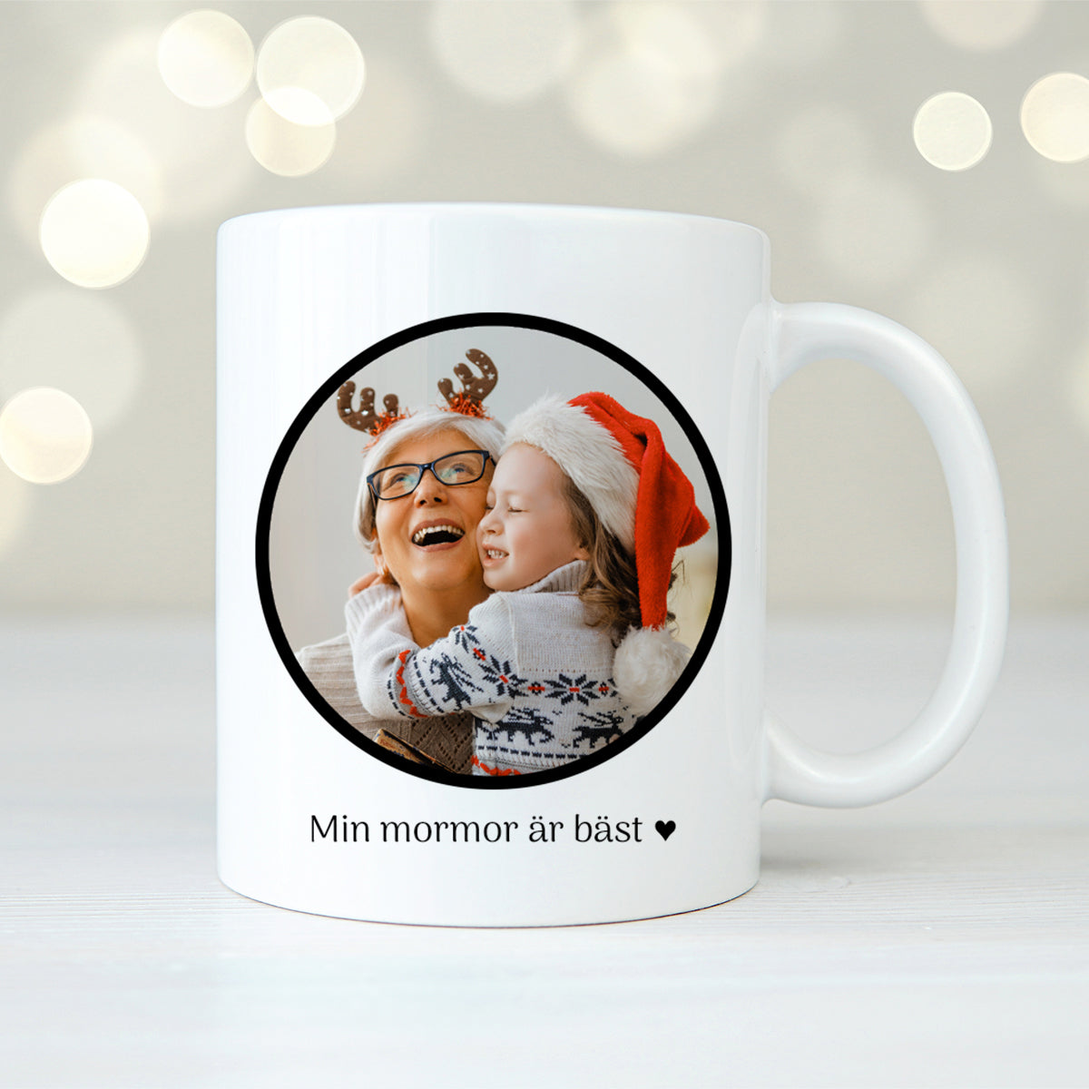 Foto i cirkel | Personlig mugg