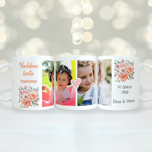Foton & blommor | Personlig fotomugg
