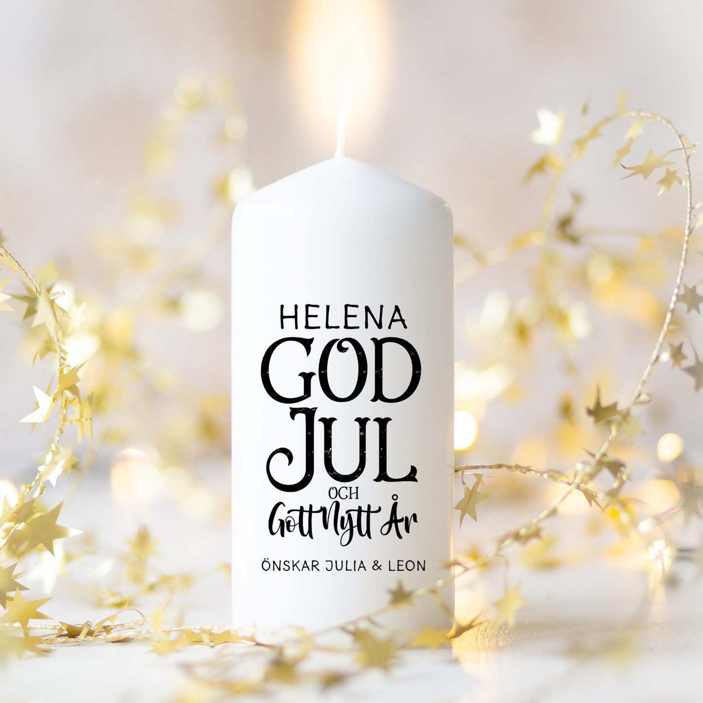 God Jul & Gott nytt år | Blockljus