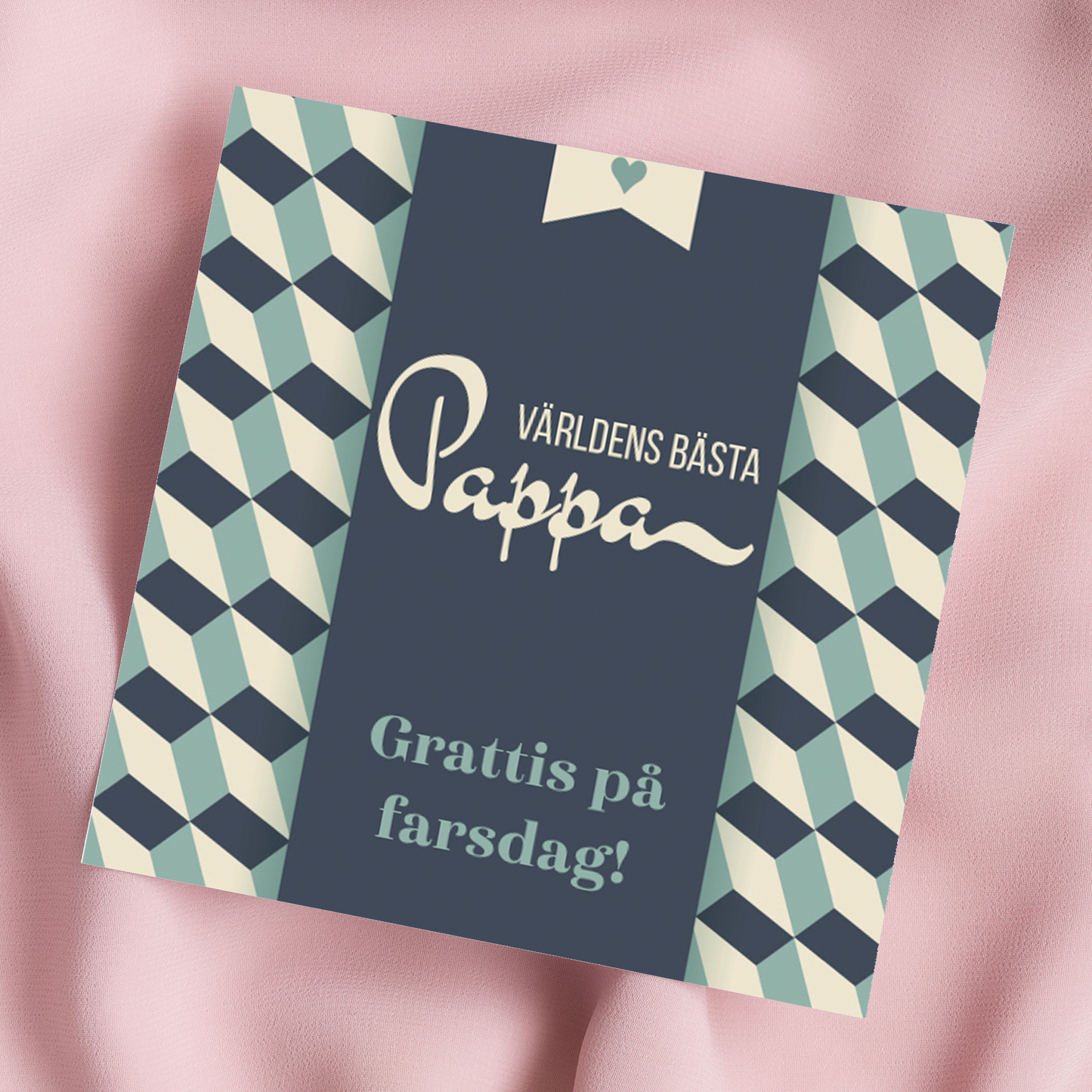 Grattis på farsdag (pappa) | Dubbelvikt kort