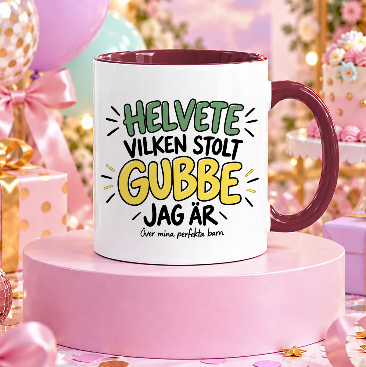 Helvete vilken stolt gubbe jag är | Rolig mugg