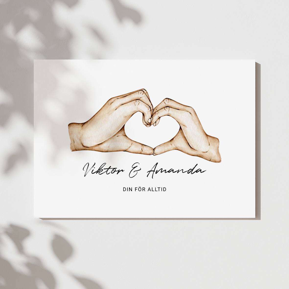 Kärlekshänder | Personlig poster