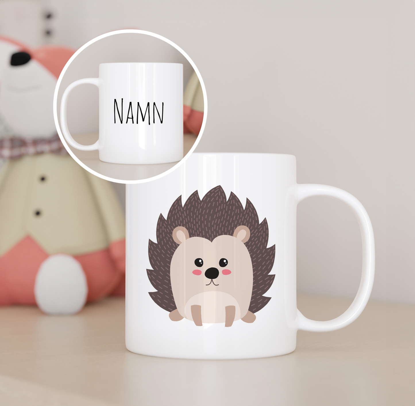 Igelkott | Personlig barnmugg