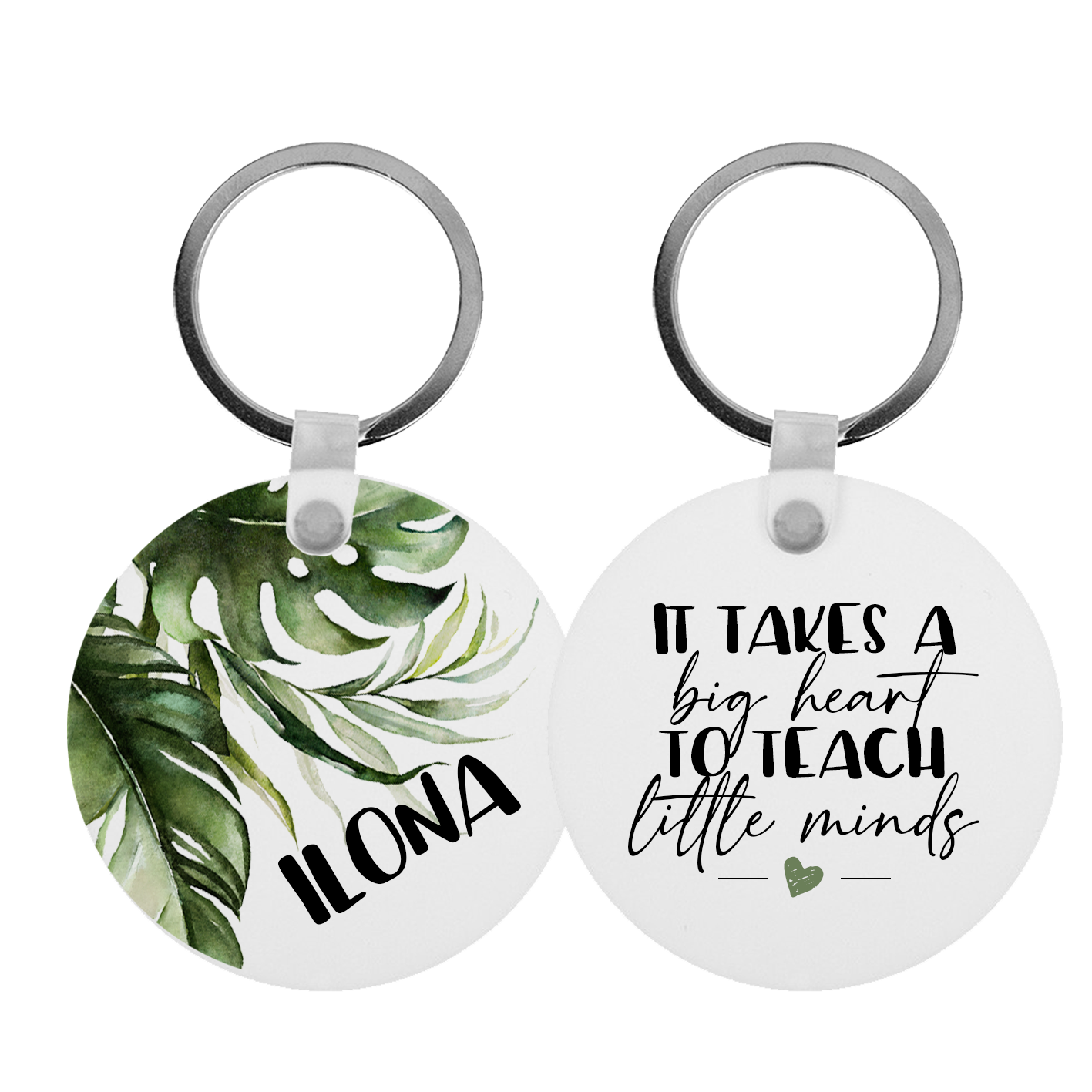 It takes a big heart | Frökenpresent | Nyckelring 5 cm