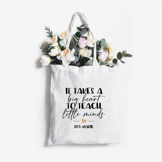 It takes a big heart | Personlig tygpåse