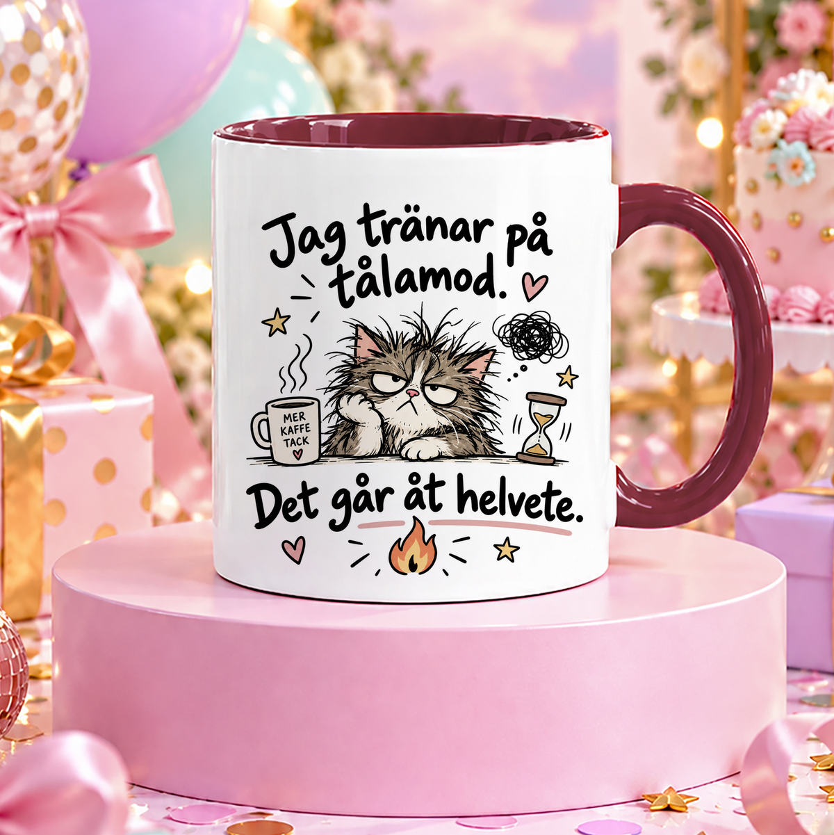 Jag tränar på tålamod | Rolig mugg