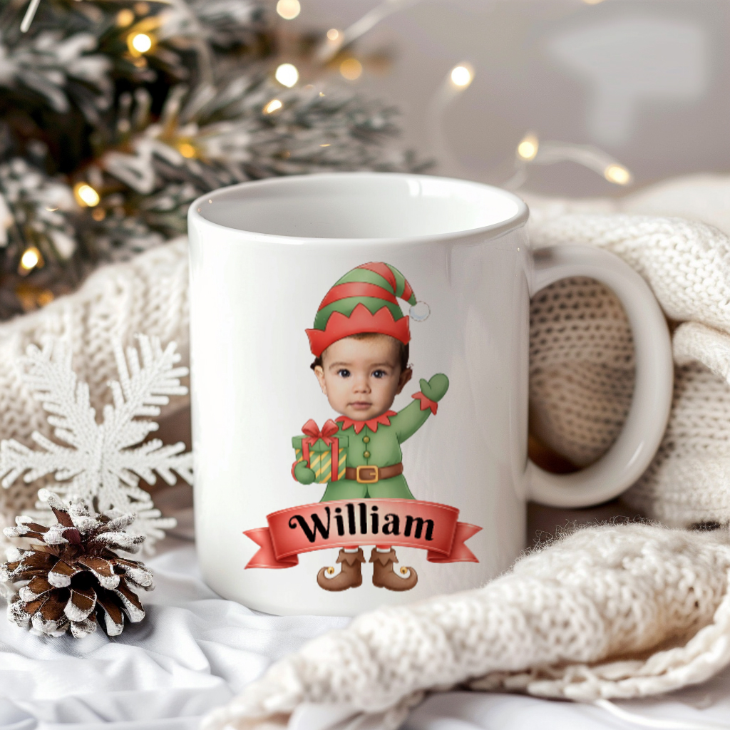 Elf | Ansikte | Personlig julmugg