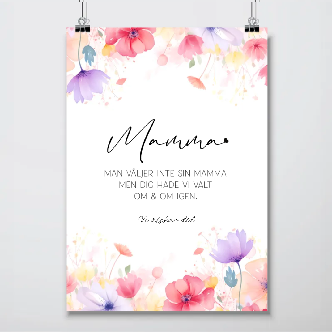Mamma | Poster med text