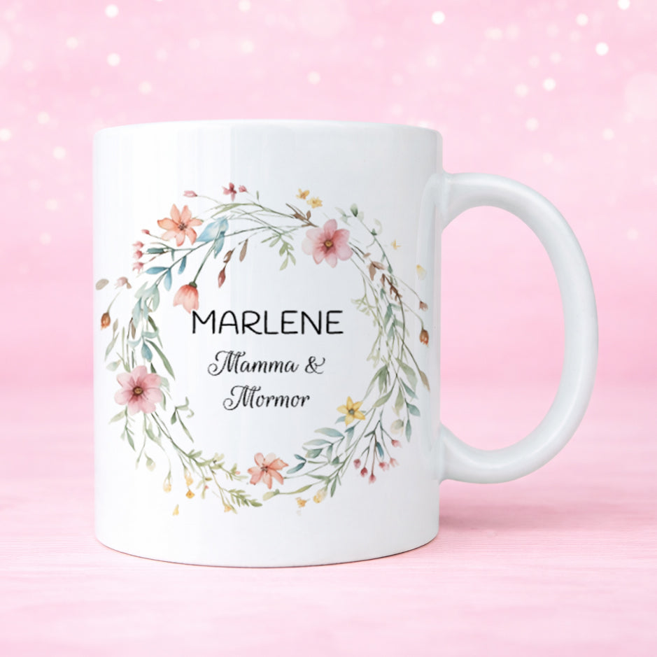 Vilda blommor | Personlig mugg