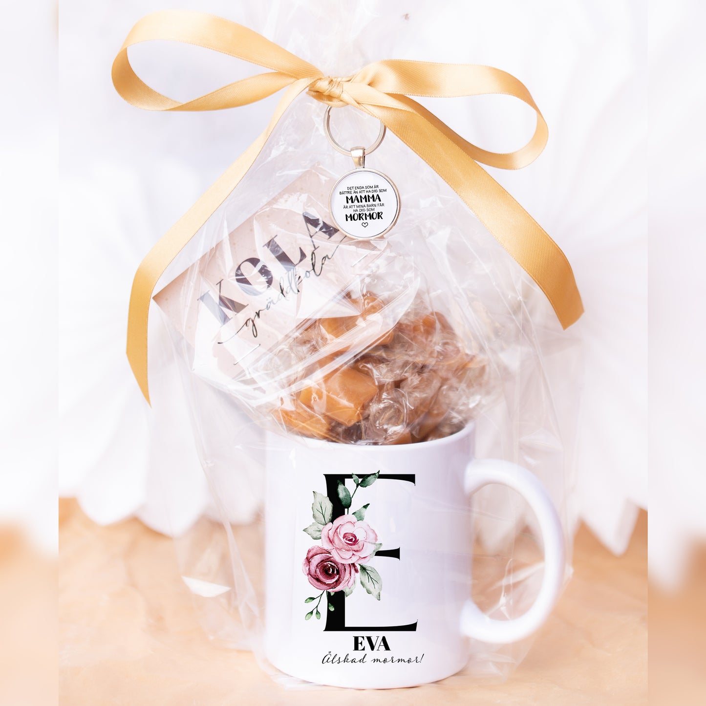 Mors dag paket | Mugg, godispåse & nyckelring