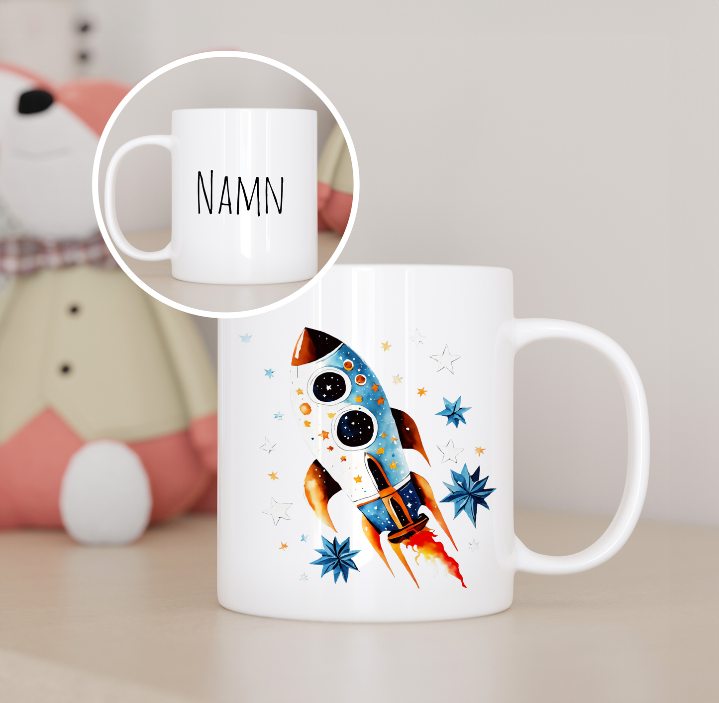 Raket | Personlig barnmugg