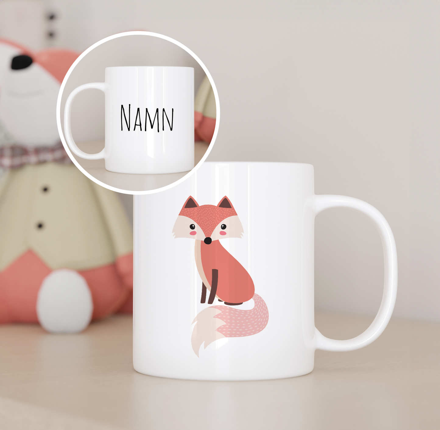 Räv | Personlig barnmugg