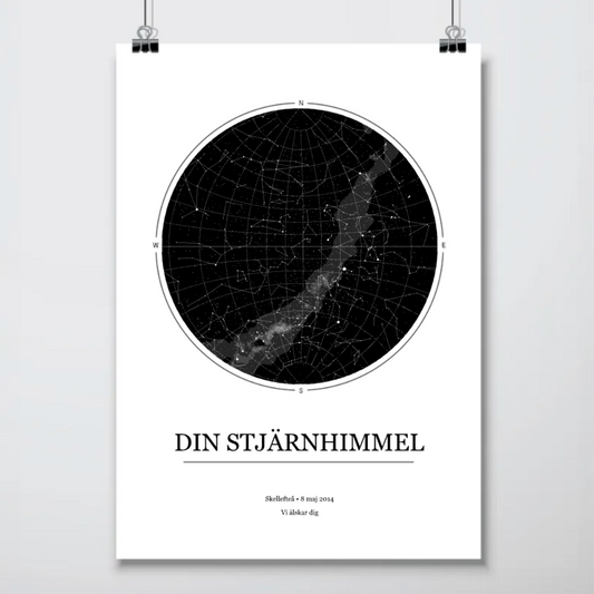 Star map #1  | Personlig Poster