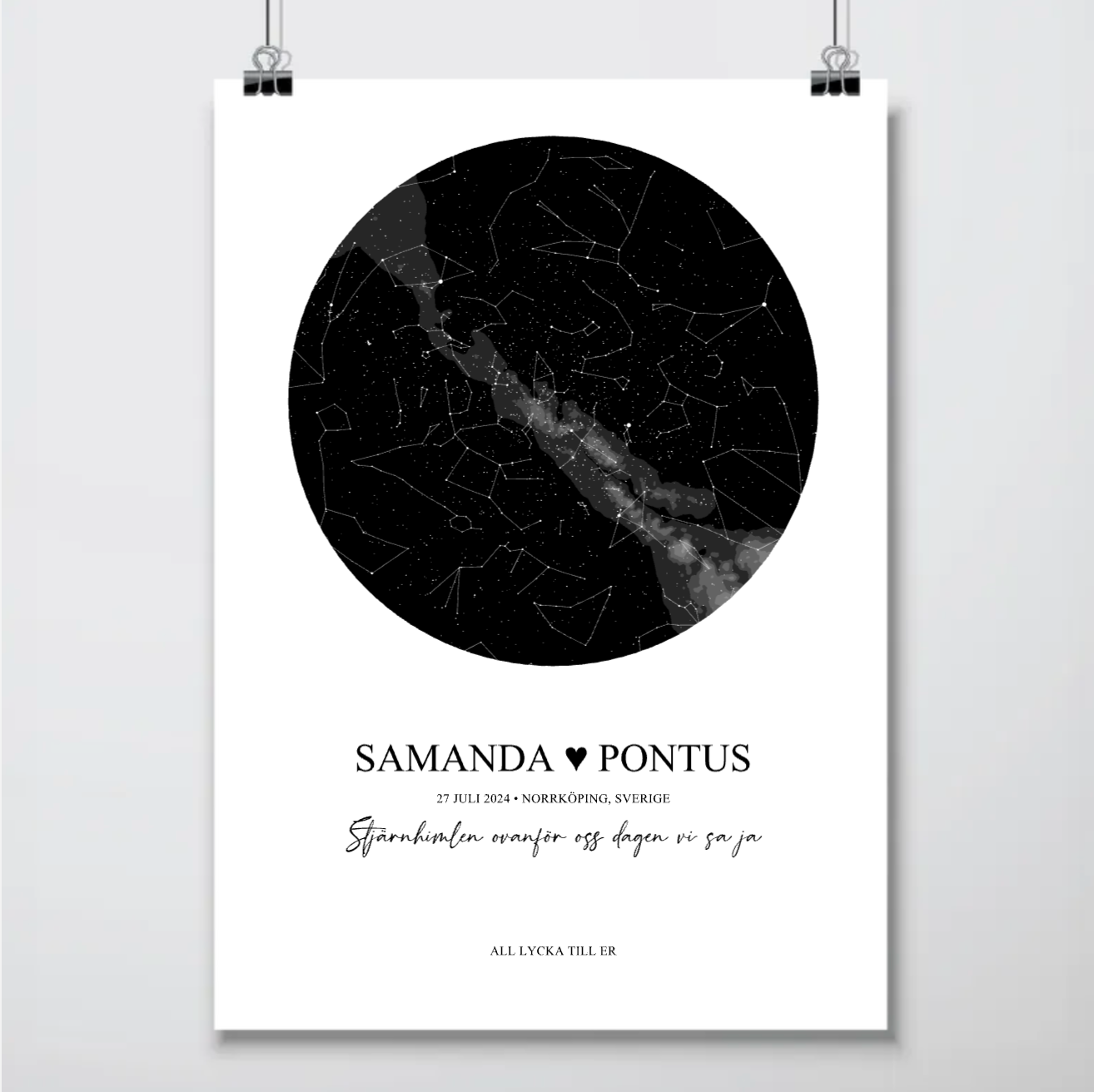 Star map #2 | Personlig Poster