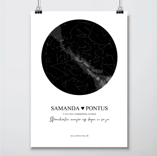 Star map #2 | Personlig Poster