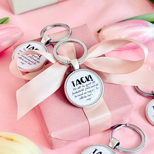 Tack (fröken) | Nyckelring
