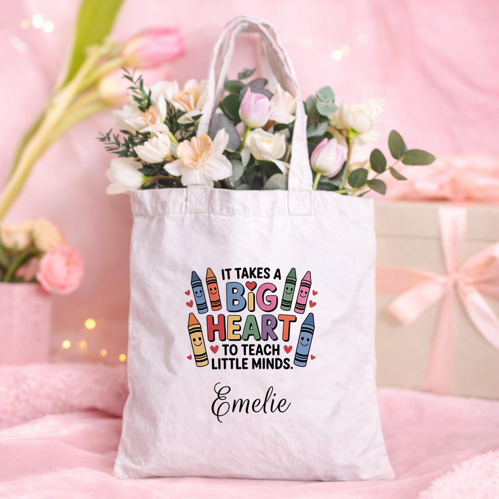 It takes a big heart | Kritor | Personlig tygpåse