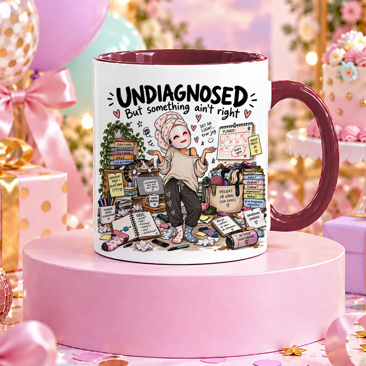 UNDIAGNOSED But something ain't right | Rolig mugg