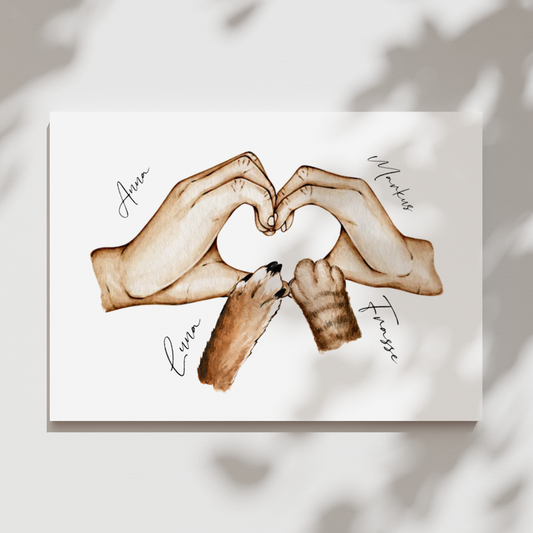 Våra djurvänner | Personlig poster