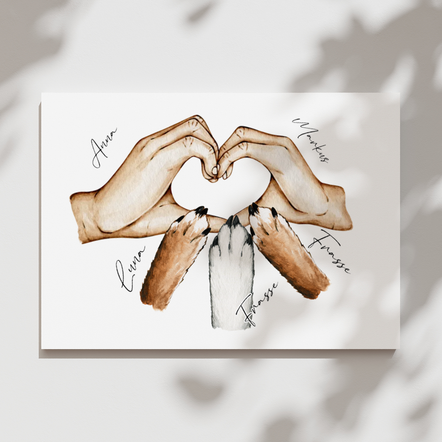 Våra djurvänner | Personlig poster