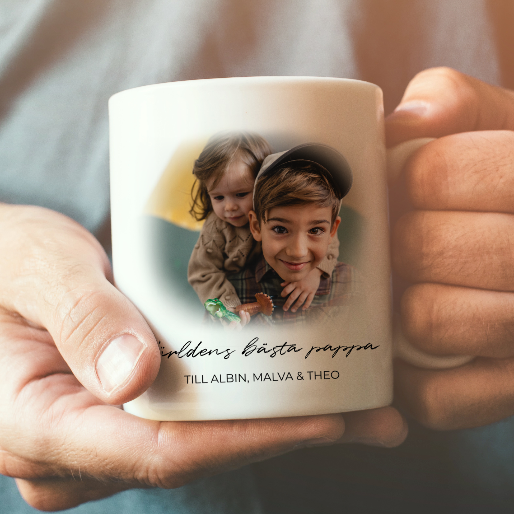 Mugg med foto till pappa