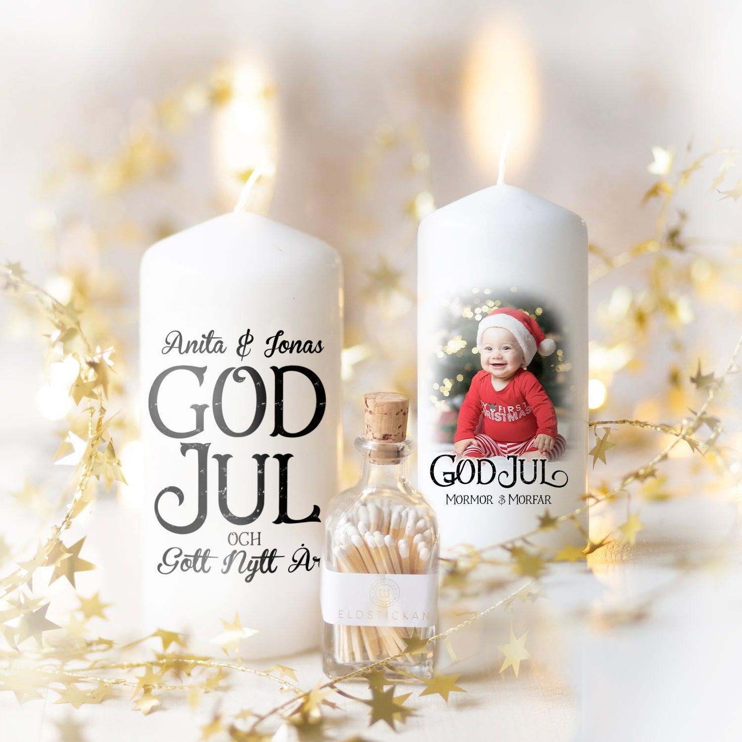 Personliga julblockljus