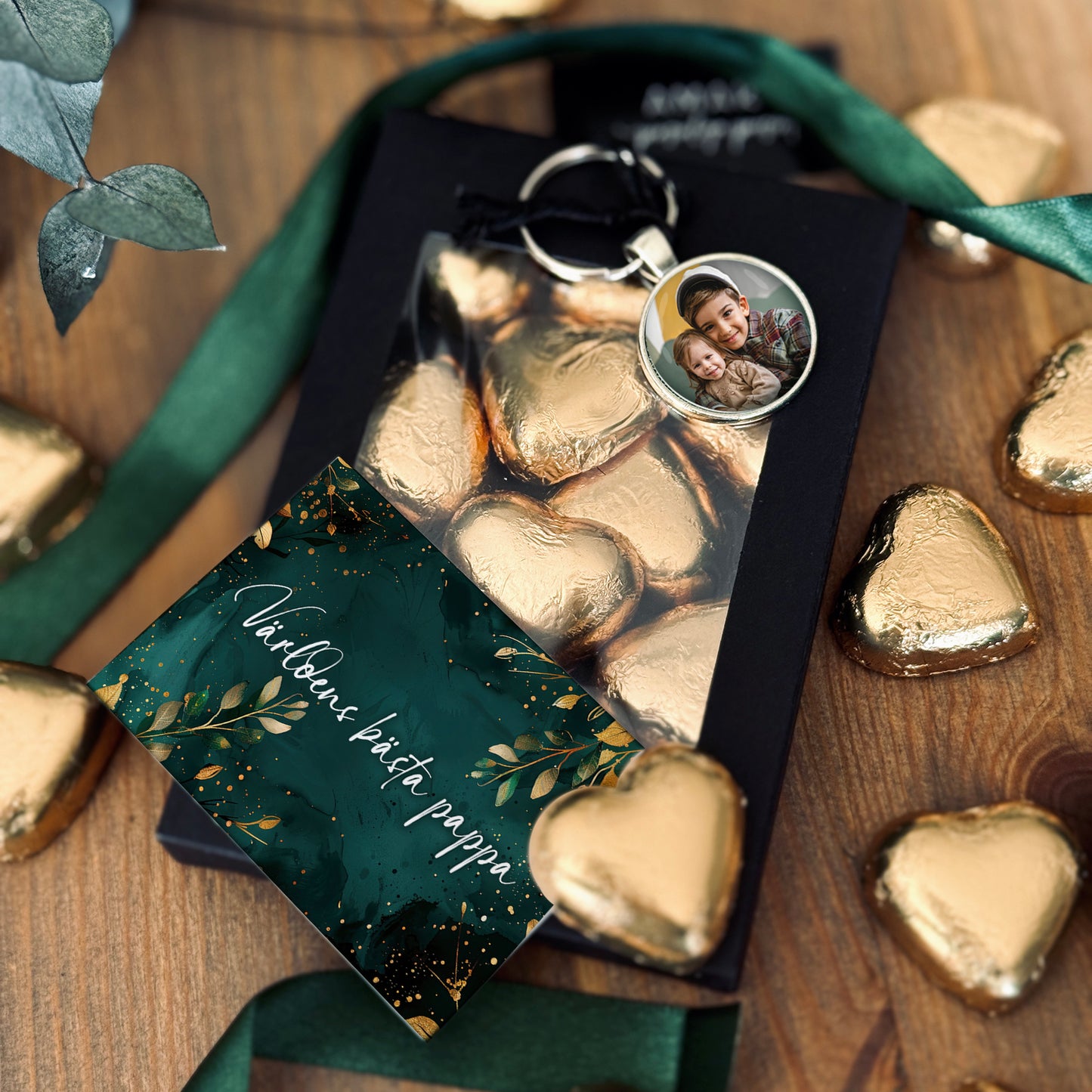 Fars dag present | Chokladask & Nyckelring
