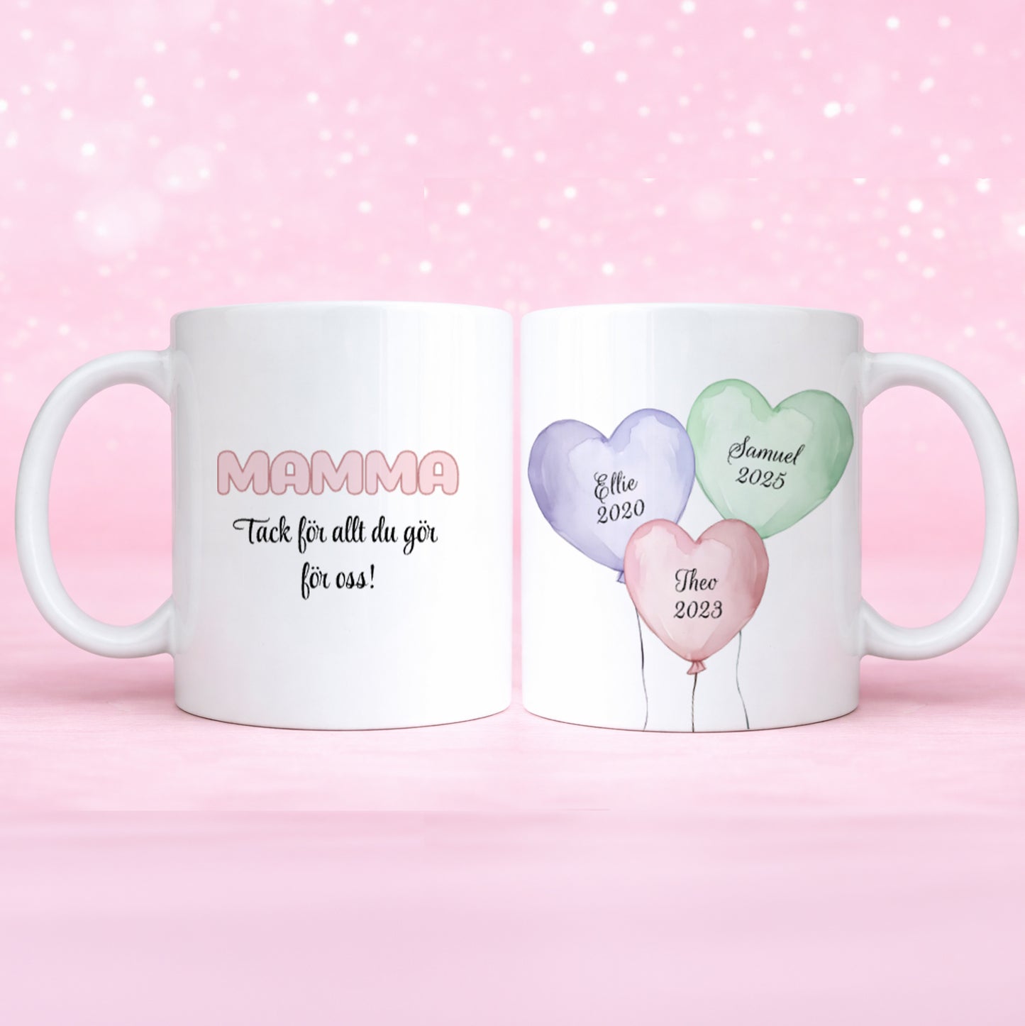 Ballonger | Mamma | Personlig mugg