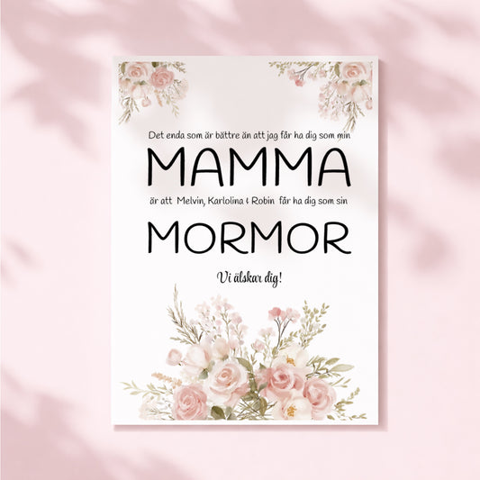 Barnbarn | Blommor | Poster med text