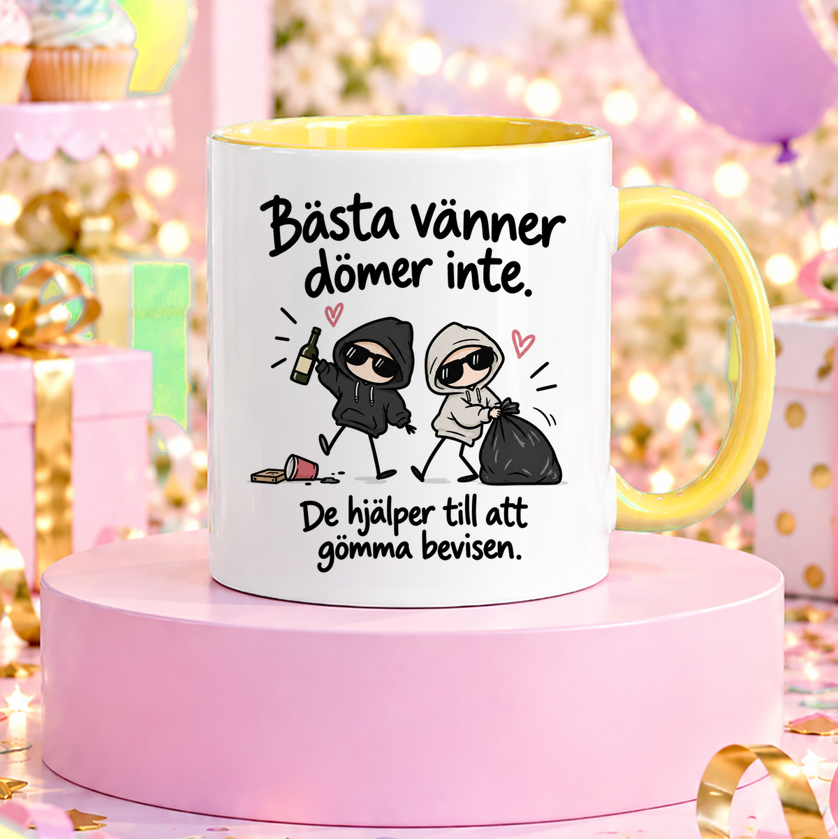 Bästa vänner dömer inte | Rolig mugg