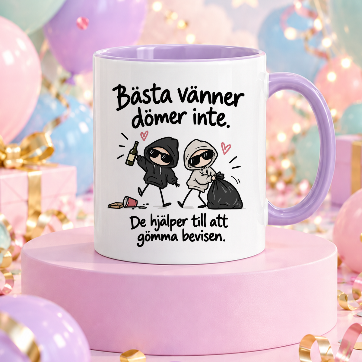 Bästa vänner dömer inte | Rolig mugg