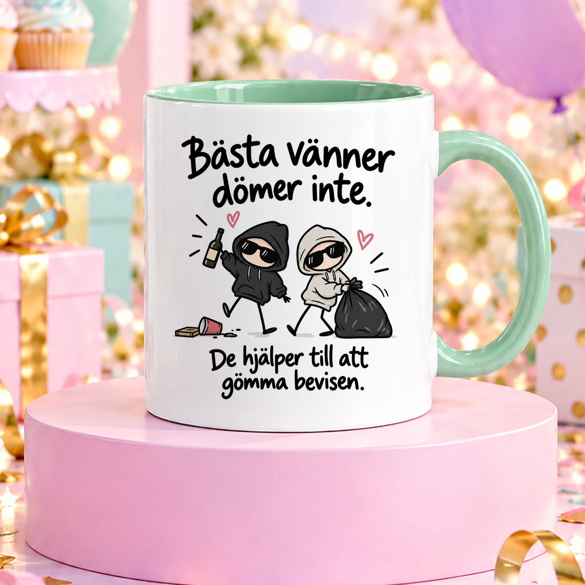 Bästa vänner dömer inte | Rolig mugg