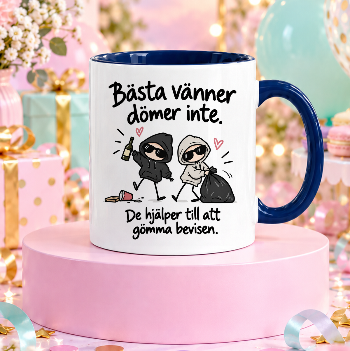 Bästa vänner dömer inte | Rolig mugg