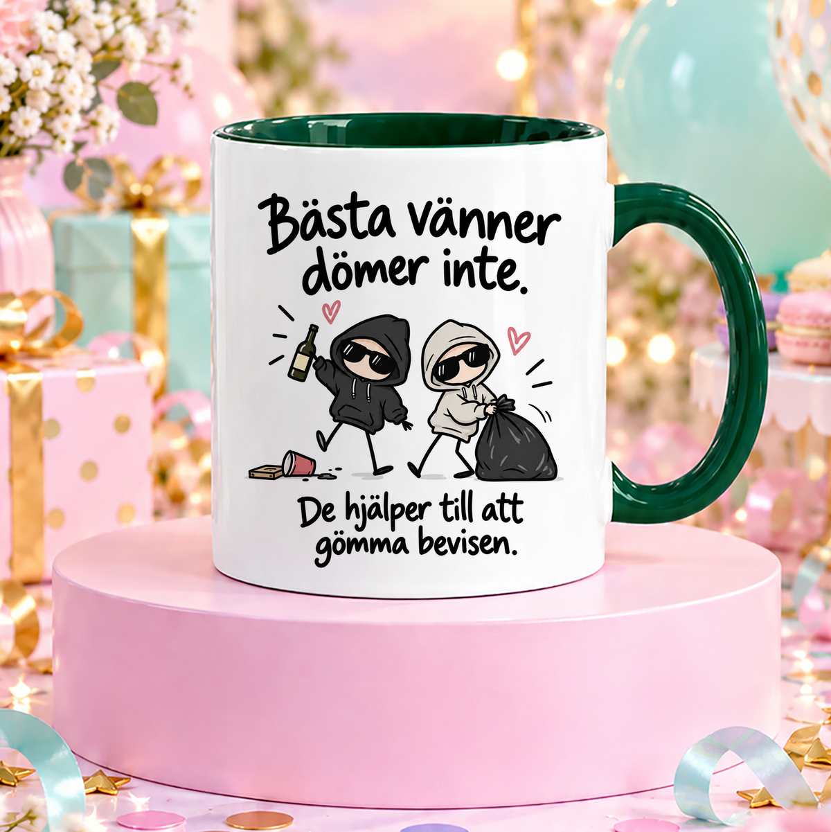 Bästa vänner dömer inte | Rolig mugg
